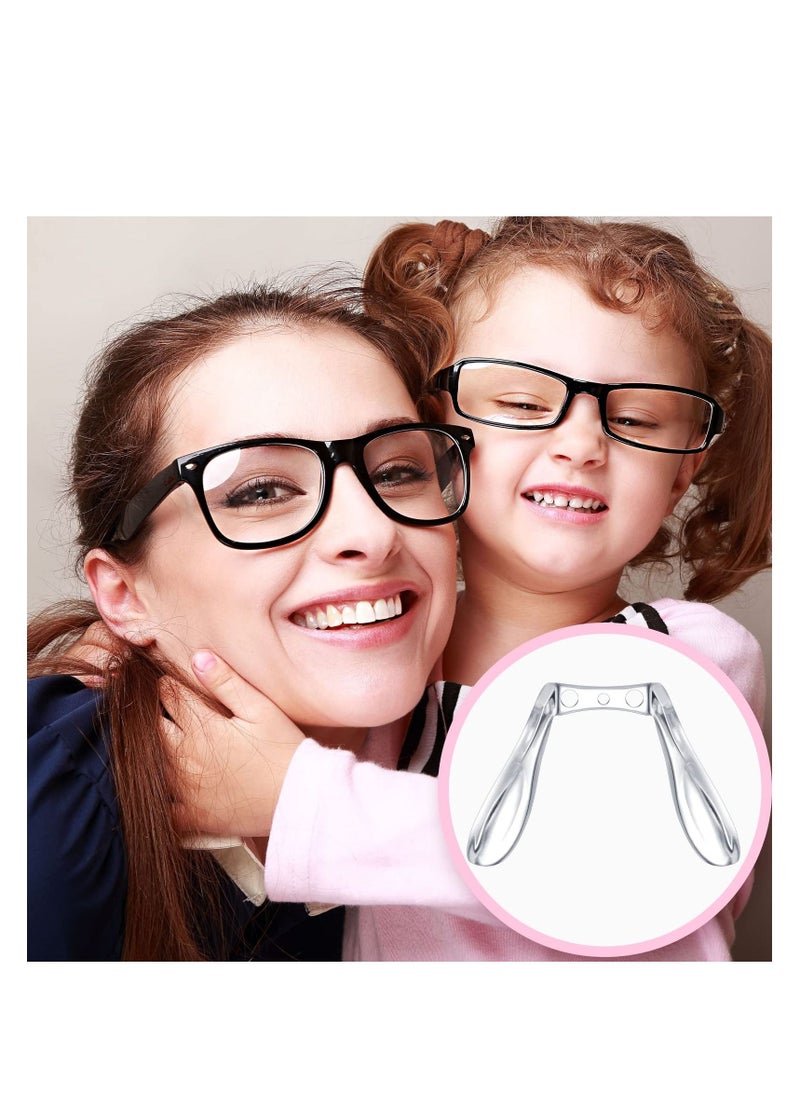 Y&D - 24 Pieces U Shaped Eyeglasses Nose Pads Bridge Plastic Eye Glasses, Support Anti Slip Retainers Set for Eyeglasses, Sunglasses Accessories (6 Styles) - Image 1