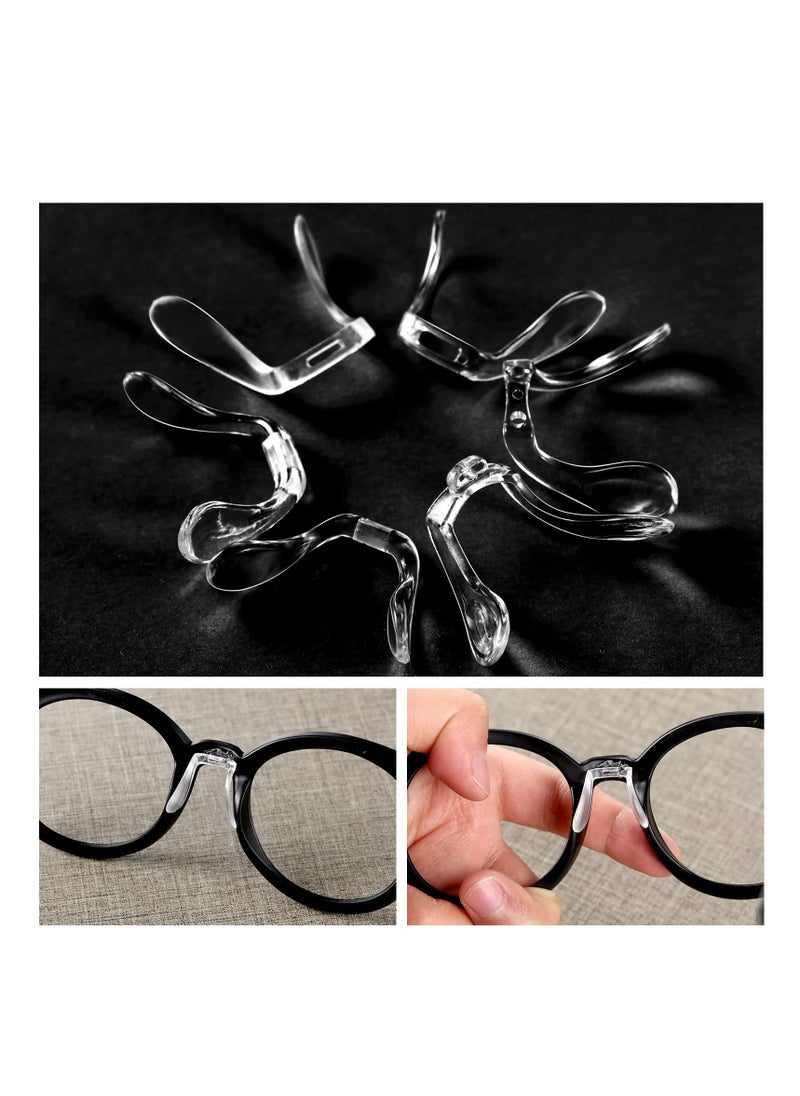 Y&D - 24 Pieces U Shaped Eyeglasses Nose Pads Bridge Plastic Eye Glasses, Support Anti Slip Retainers Set for Eyeglasses, Sunglasses Accessories (6 Styles) - Image 1