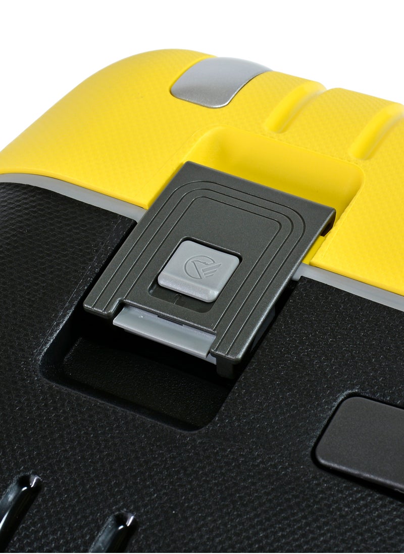 eminent - Vertica Hard Case Luggage Trolley Polypropylene Lightweight 4 Quiet Double Spinner Wheels With Tsa Lock B0006M Yellow Black - Image 1