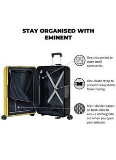 Vertica Hard Case Luggage Trolley Polypropylene Lightweight 4 Quiet Double Spinner Wheels With Tsa Lock B0006M Yellow Black - pzsku/ZA8E72F3C4BC65D3B7D1CZ/45/_/1668675211/d92b788d-9fde-4ce7-9c70-58b8e778fd09