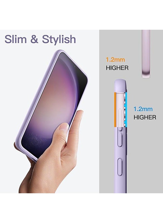 Case for Samsung Galaxy S23 5G 6.1-Inch, Soft TPU Thin Protective Phone Cover with Matte Finish, Anti-Fall Drop Protection, Shockproof Case For Samsung Galaxy S23 (Purple) - Image 3