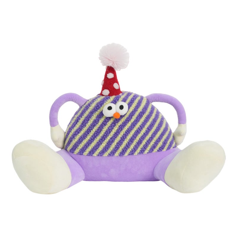 Cute Cartoon Monster Car Lumbar Support Cushion and Headrest Pillow - Image 5