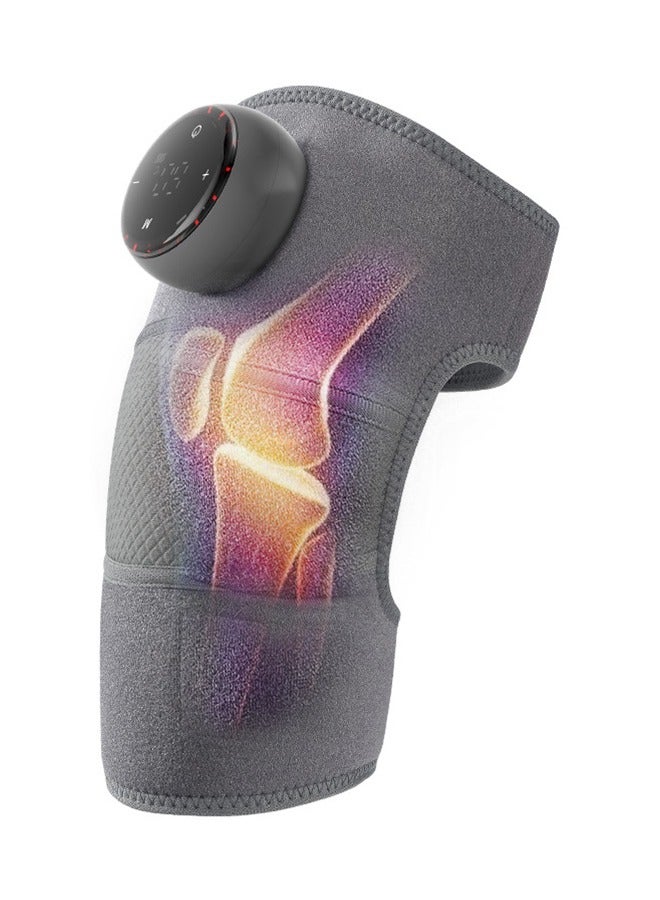 Squarecircle Wireless Heating Massage Knee Pads Rechargeable Knee Massager with Heat & Vibration for Pain Relief - Wireless, Portable & Effective Treatment for Arthritis, Meniscus, Cramps, Stress - Heating Pad Brace Wrap for Knee & Leg Massage  - Image 1