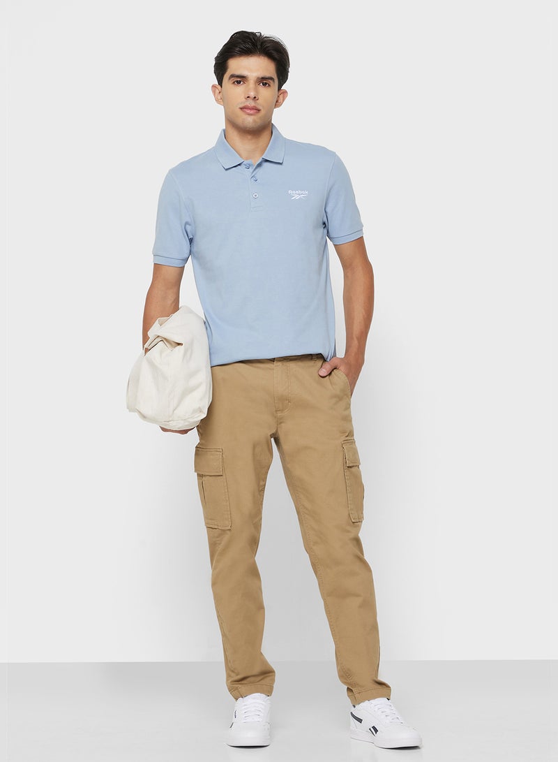 ريبوك قميص بولو مطرز بلهيب - Image 4