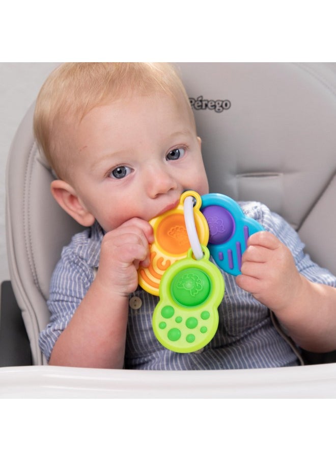 Fat Brain Toys Fat Brain Toys Dimpl Clutch, Popping Sensory Take-Along Baby Toy & Teether for Babies 0 Months+, Fidget Toy  - Image 3