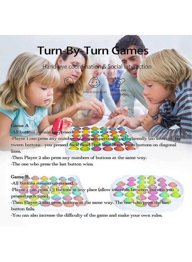 فنبلاست مجموعة FunBlast Pop it (عبوة من لعبتين Popit)، ألعاب أطفال، ألعاب فيدجيت، لعبة Pop it، لعبة Push Pop Bubble Fidget الحسية، لعبة تخفيف التوتر Fidget الحسية، هدايا مبتكرة للبنات والأولاد والأطفال (17) - Image 3