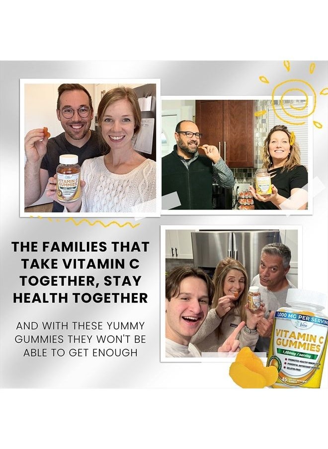 Vita Miracle - Vitamin C Gummies 1000mg for Adults and Kids Tasty Chewable VIT C Gummy Vitamins Everyone Will Love Adult, Children - Orange Flavored Organic Vitamin C Gummy May Boost The Immune System - Image 1
