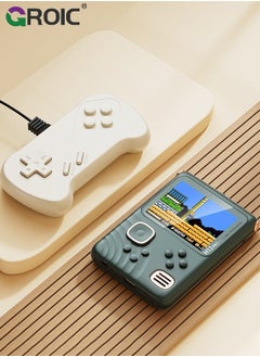 GROIC Green Handheld Game Console, 3.5 Inch IPS Screen with 6000mAh Battery, Linux System RK3326S Chips Portable Retro Nostalgic Built-in TF Card 8000+ Classic Games  - Image 1