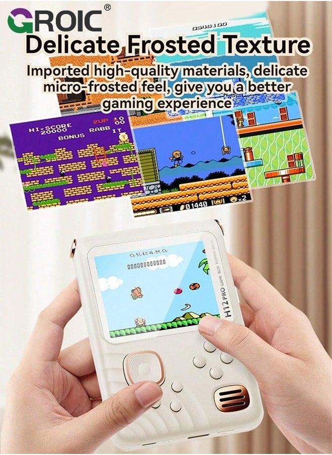 Green Handheld Game Console, 3.5 Inch IPS Screen with 6000mAh Battery, Linux System RK3326S Chips Portable Retro Nostalgic Built-in TF Card 8000+ Classic Games