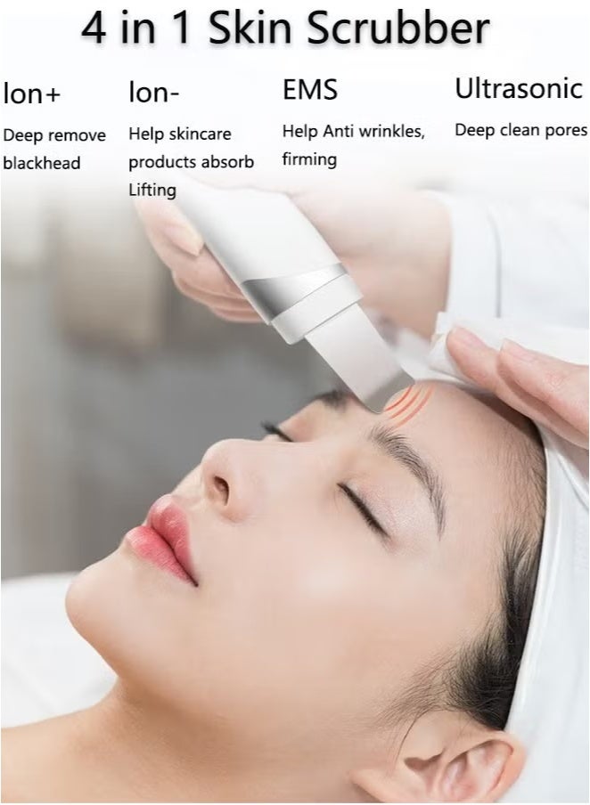 K.SKIN Skin Scrubber,Ultrasonic EMS Ion Exfoliating Device Face Cleanser and Blackhead Remover Pores Cleaning Wrinkle Remover Comedone Extractor Skin Care - Image 5