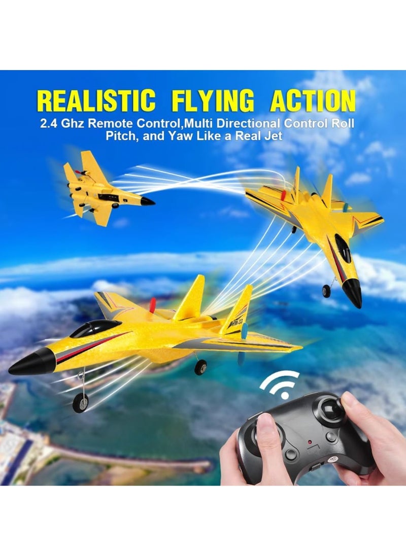 TOY GARDEN - RC Plane SU-27 Drone with 2.4GHZ 2CH, Remote Channel Remote Control Airplane, Control Flying Paper Aircraft Toys Indoors & Outdoors Easy to Fly Best Gift for Adults and Children - Image 1