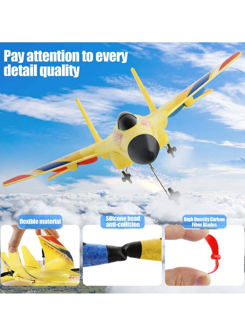 TOY GARDEN - RC Plane SU-27 Drone with 2.4GHZ 2CH, Remote Channel Remote Control Airplane, Control Flying Paper Aircraft Toys Indoors & Outdoors Easy to Fly Best Gift for Adults and Children - Image 1