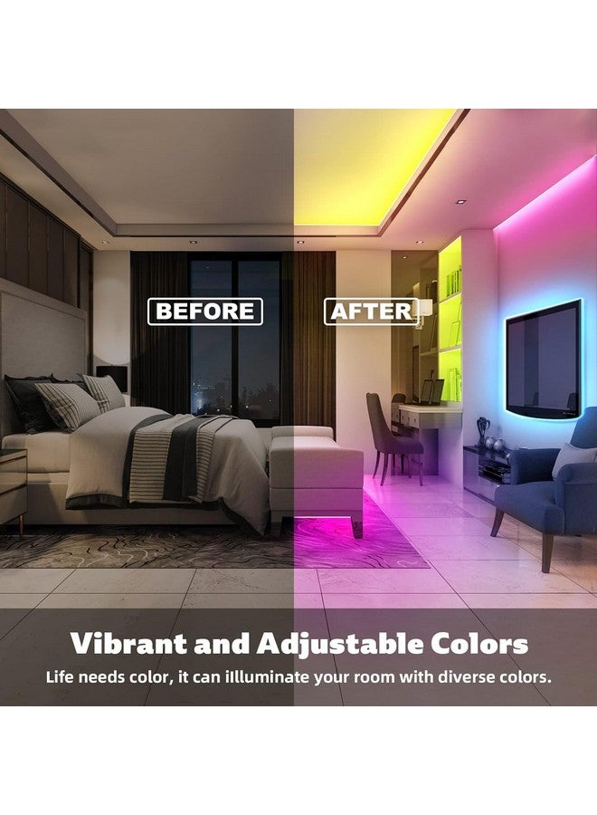 FLYNGO FLYNGO 5 Meter 5050 LED Strip Lights, 300 Led RGB Strip Light with Adaptor, Operated with 16 Modes Remote Controller Multicolor LED Lights for Home Decoration, Diwali, Ceiling, TV (RBG)  - Image 3