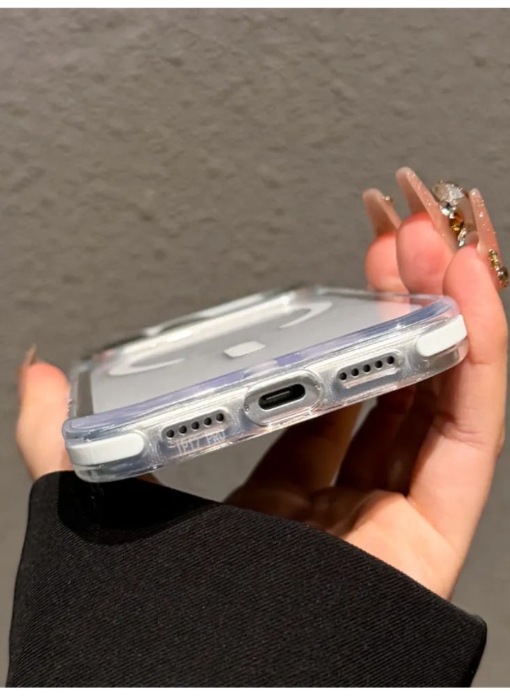 حافظة حماية شفافة لهاتف iPhone 17 Pro Max بميزة مغناطيسية، طبقة مزدوجة من TPU وPC مقاومة للصدمات مع حماية الكاميرا وتصميم نحيف للاستخدام اليومي - Image 3