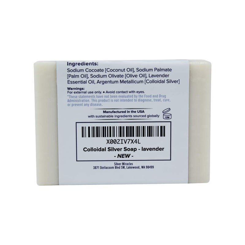 Silver Miracles Colloidal Silver Soap with Lavender - Image 2