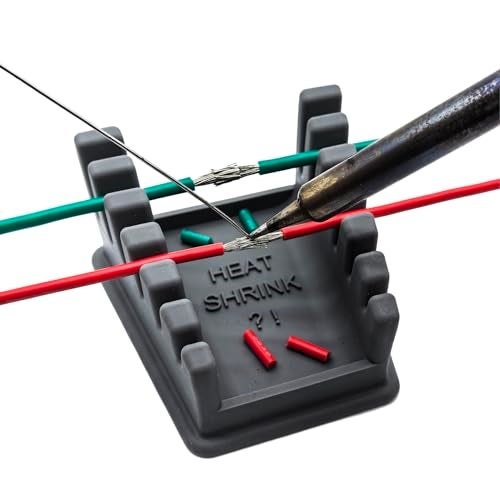 ZYRELYNX Upgraded Silicone Soldering Stand, Helping Hands Soldering Station, Soldering Wire Holder with 6 Slots - Third Hand Soldering Iron Stand for 32AWG to 12AWG Wires(Only Stand), Dark Grey, 1 Pcs - Image 1