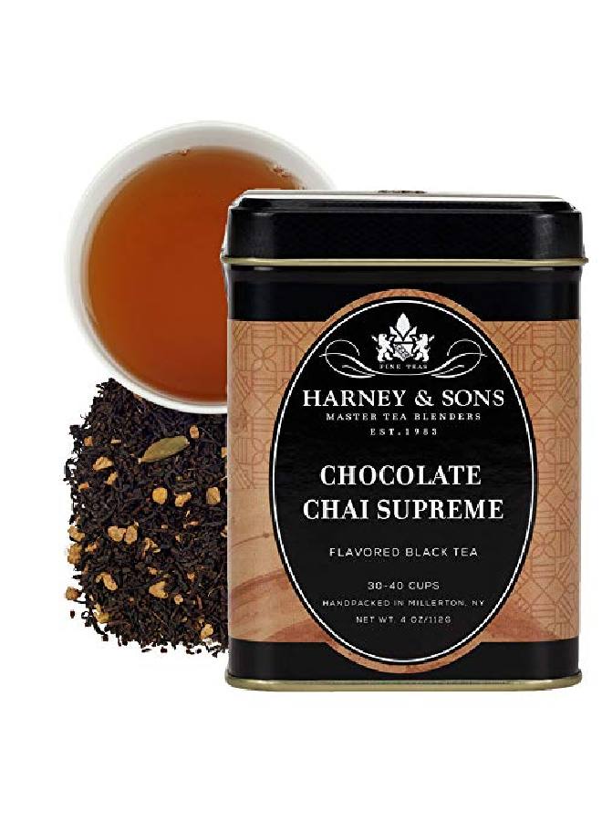 HARNEY & SONS Chocolate Supreme Loose Tea Chai 4 Oz - Image 1
