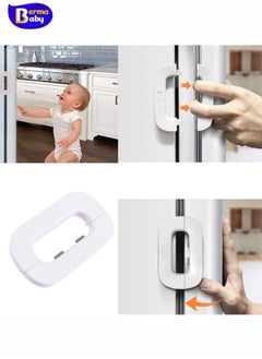 Berma Baby Child Proof Refrigerator/Fridge Locks for Children Refrigerator Lock Child Safety Refrigerator Lock Multi-Function Lock Catch, Used for Cupboard Door Drawer Closet (White)  - Image 3
