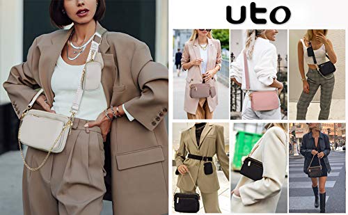 UTO Small Crossbody Bags for Women 3 in 1 Trendy Belt Purse Fashion Designer Mini Cute Sling Fanny Chest Pack - Image 2