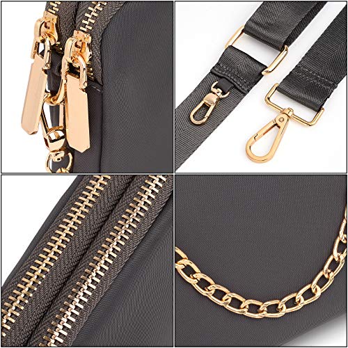 UTO Small Crossbody Bags for Women 3 in 1 Trendy Belt Purse Fashion Designer Mini Cute Sling Fanny Chest Pack - Image 4