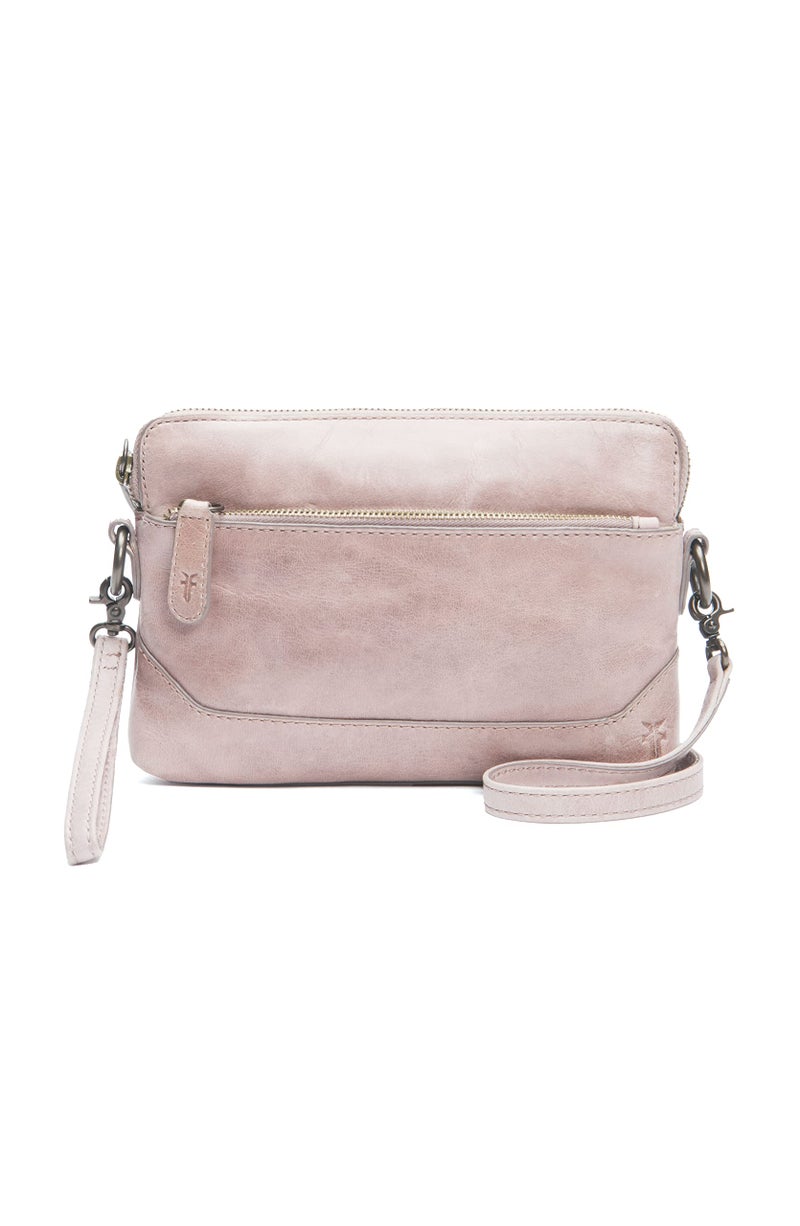 Frye Womens Melissa Wristlet Crossbody Mushroom One Size US