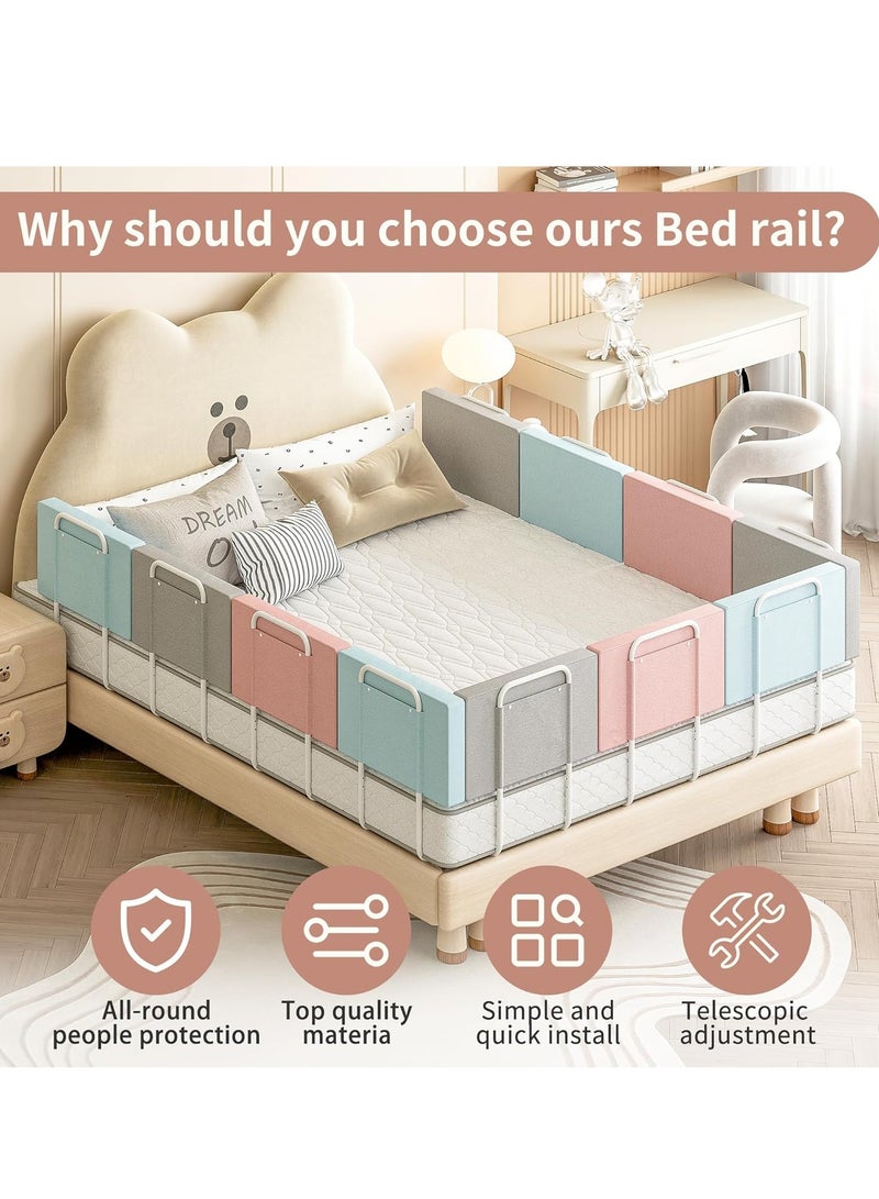 Bed Rail Bed Rail Guards for Toddlers Safe Bed Side Rail Height Adjustable Baby Safety Bed Protective Fence Easy Installationl (50*7*28cm, 1pcs) - Image 3