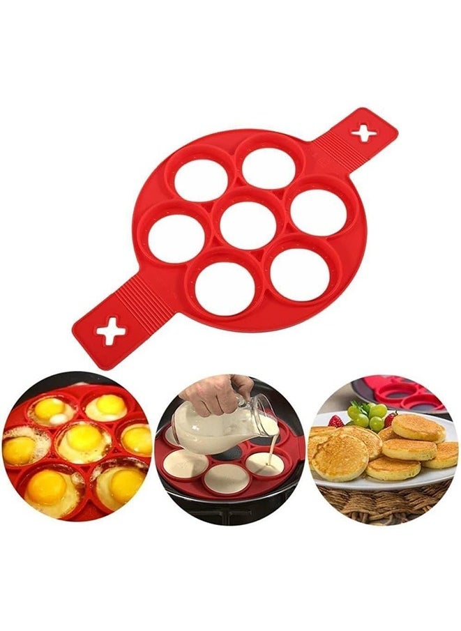 Generic Round Pancakes Maker: Non-Stick Cooking Tool For Frying Eggs & Kitchen Baking Accessories for Hotels, Restaurant, Bulk Kitchenware & Tableware  - Image 1
