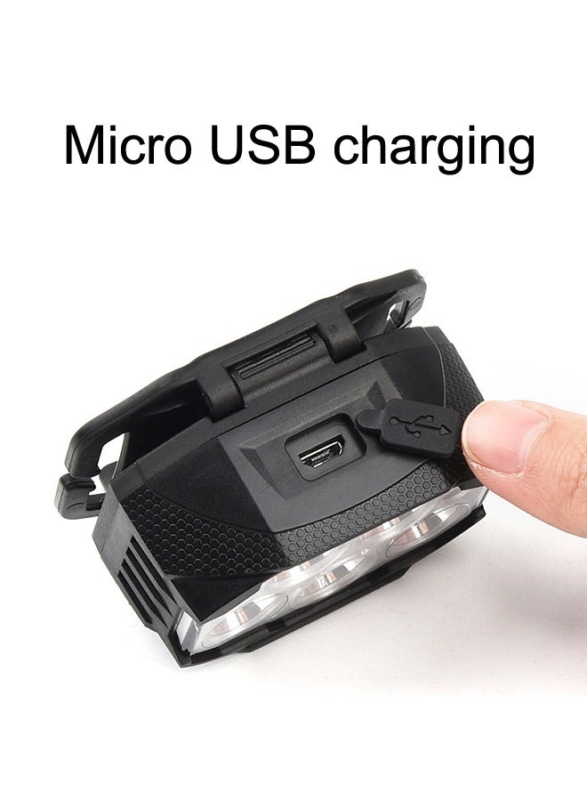 Rechargeable Headlamp High Lumen Bright LED Head Lamp with Red White Light Waterproof Headlight 6 Mode Head Flashlight for Outdoor Running Hunting Fishing Hiking Camping Gear - Image 5