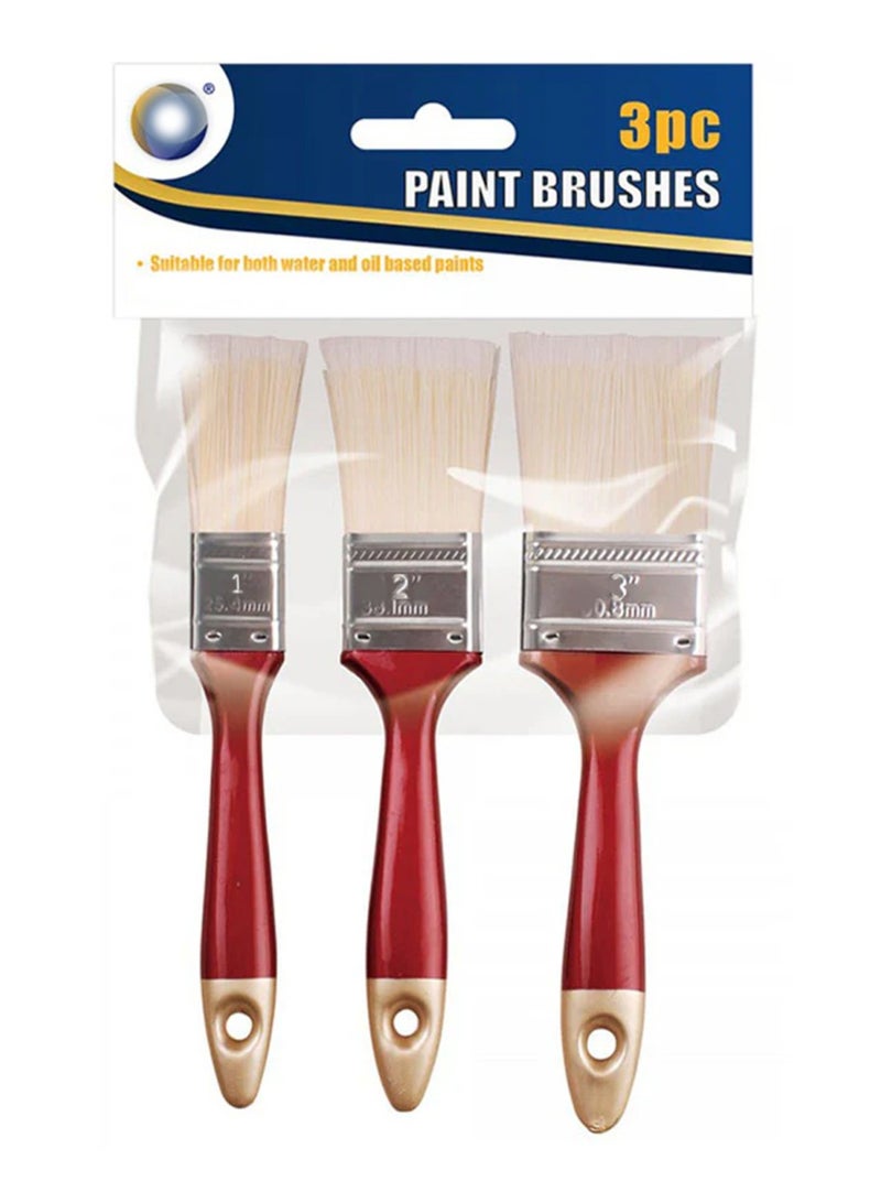 Set of 3 Paint Brushes – Sizes 1", 2", 3in