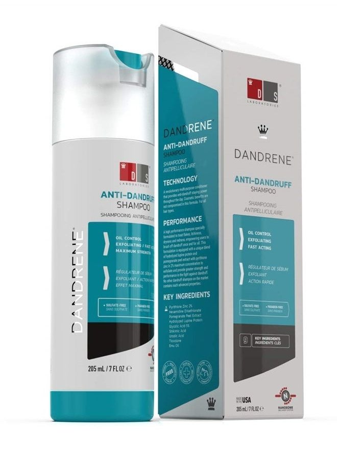 DS LABORATORIES Dandrene Dandruff Shampoo Shampoo for Itchy, Dry Scalp, Psoriasis Shampoo, Seborrheic Dermatitis Shampoo, For Men and Women (7 fl oz) Packaging May Vary  - Image 1