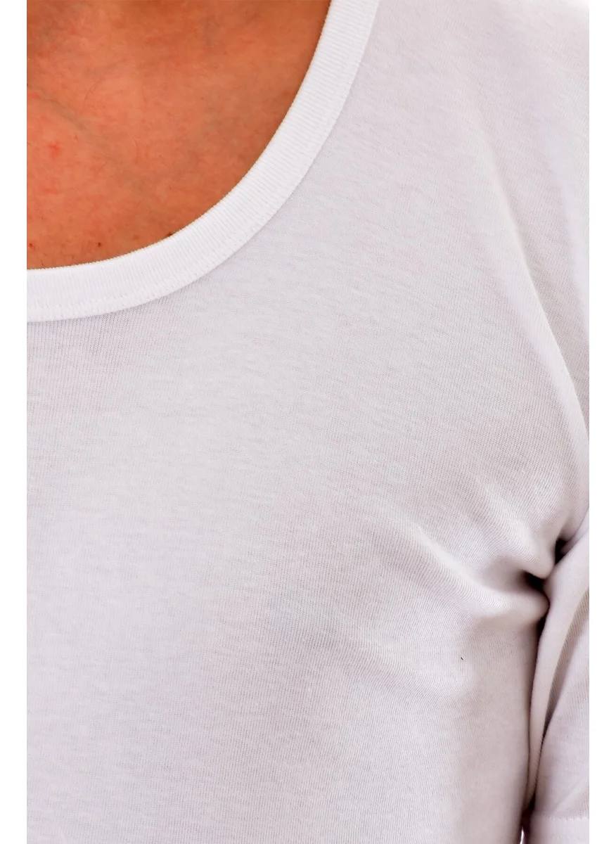 Tutku 3 Pieces 0103 White Half Sleeve Undershirt White