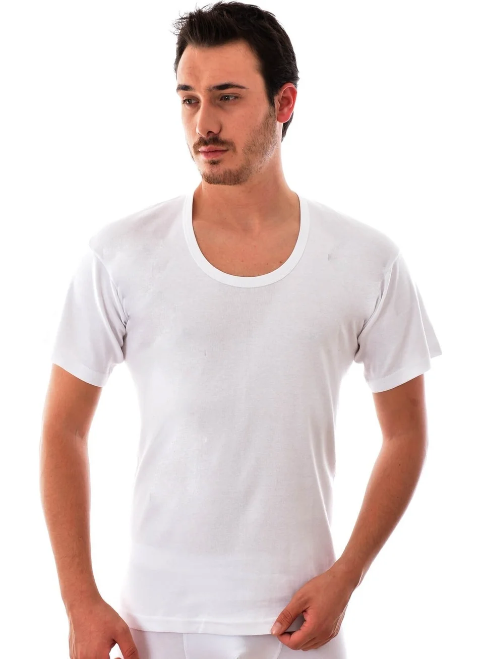 Tutku 3 Pieces 0103 White Half Sleeve Undershirt White