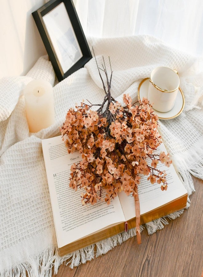 Mandy's 15pcs Light Brown Artificial Flowers Silk Fall Flowers Babys Breath Gypsophila 18.7" for Home Kitchen Decor New Year Spring - Image 3