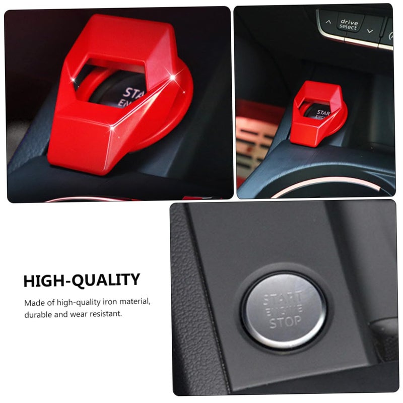 Car Interior Red Button Replace Cover Auto Engine Button Install Ignition Case for Car Accessories - Image 3