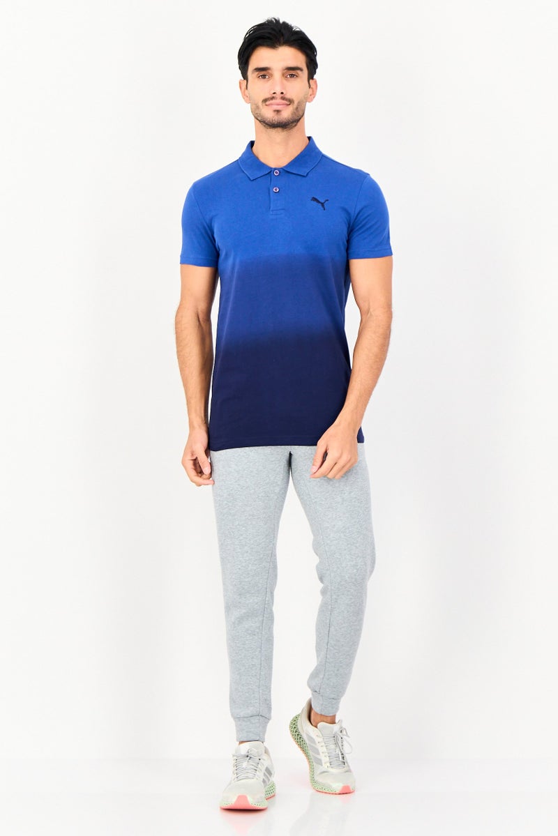 PUMA قميص بولو قصير الأكمام للرجال بتصميم نحيف، أزرق - Image 4