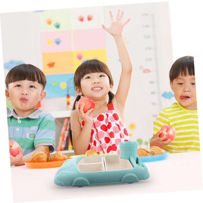 Divided Sectioned Plate for Kids Self Feeding Reusable Cartoon Dish - Image 5
