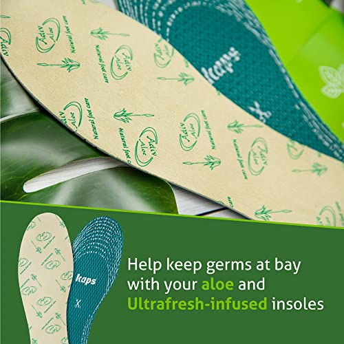 Kaps Adult Insoles with Shoe Odour Eliminator – Ultrafresh Shoe Insoles for Women & Men – Soothing Aloe-Infused for Boots, Sneakers, & Formalwear – Shoe Fresheners & Insoles - Image 3