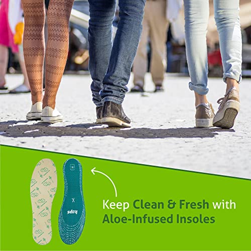 Kaps Adult Insoles with Shoe Odour Eliminator – Ultrafresh Shoe Insoles for Women & Men – Soothing Aloe-Infused for Boots, Sneakers, & Formalwear – Shoe Fresheners & Insoles - Image 2