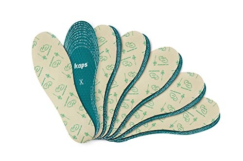Kaps Adult Insoles with Shoe Odour Eliminator – Ultrafresh Shoe Insoles for Women & Men – Soothing Aloe-Infused for Boots, Sneakers, & Formalwear – Shoe Fresheners & Insoles - Image 1