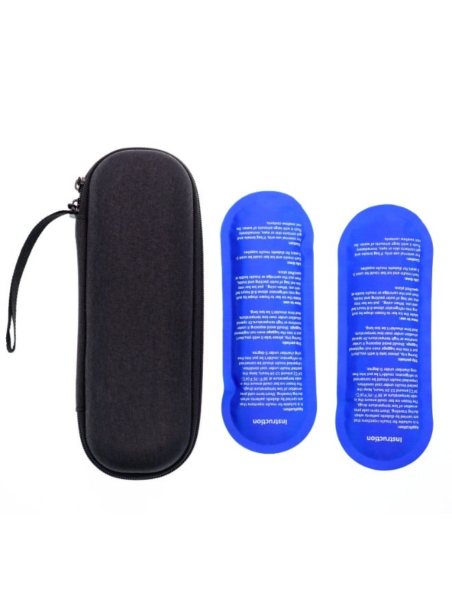 Falcon Med Diabetic Travel Case with Ice Pack, Aluminum Foil Liner, 20 x 7.5 x 4.5 cm - Image 2