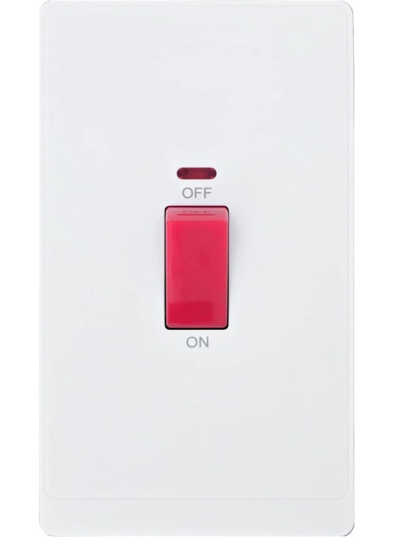 Admore P-W029 – 45A Dp Switch(3X6) -PC Classic Range: White