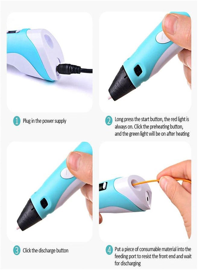 ELTRAZONE Basic 3D Pen ABS and PLA Compatible 3D Printing Pen – Perfect for Art, Crafting, and DIY Projects – Includes Cute Gift Inside for Extra Fun! – Compatible with ABS & PLA Filaments, Fun & Easy to Use for All Ages, Ideal for Beginners and Creative Minds - Image 3