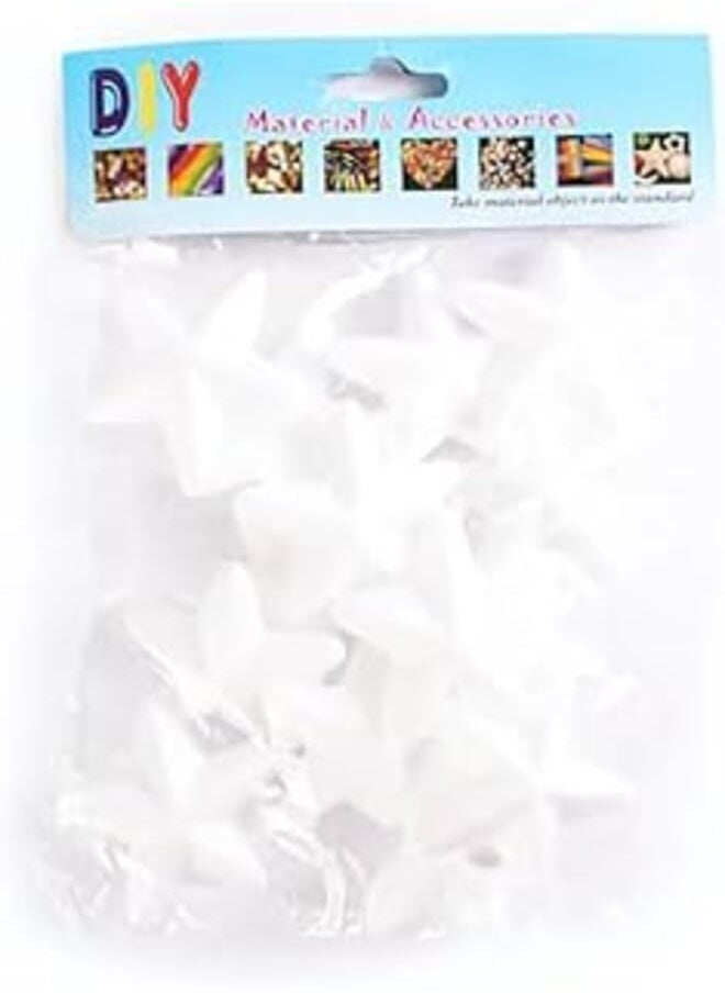 Yiwu - Yiwu 815/14 Star Shape Foam Bag, White - Image 1