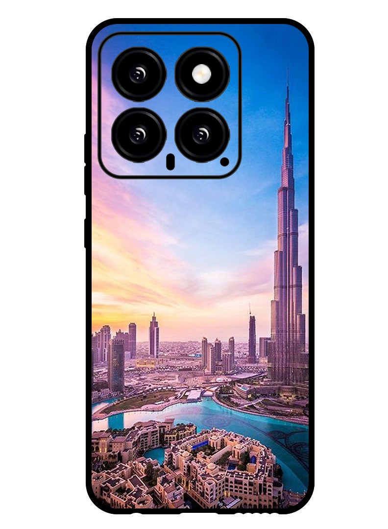 Theodor Protective Case Anti Scratch Shock Proof Bumper Cover For Xiaomi 14 Burj Khalifa - Image 1