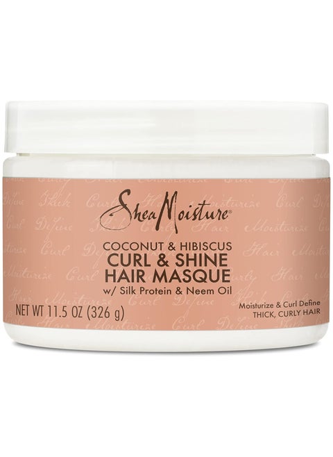 Shea Moisture Hibiscus & Coconut Hair Mask with Shea Butter for Dry Hair, 12 oz (326 g)
