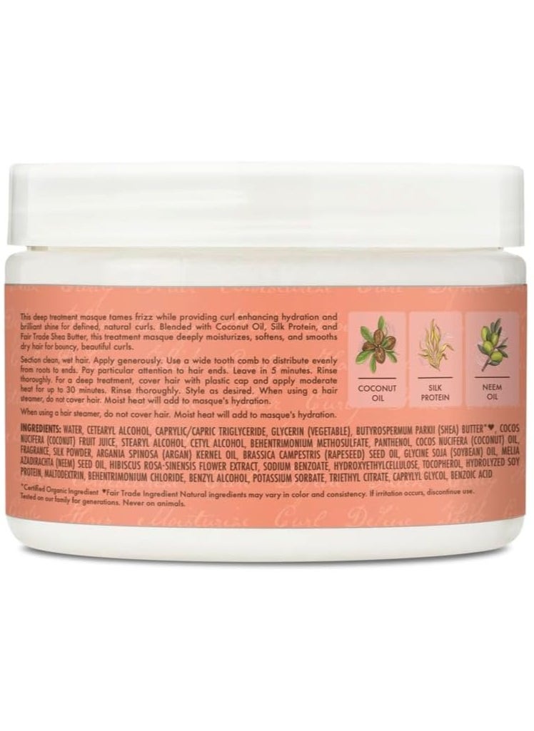 SM - Shea Moisture Hibiscus & Coconut Hair Mask with Shea Butter for Dry Hair, 12 oz (326 g) - Image 1