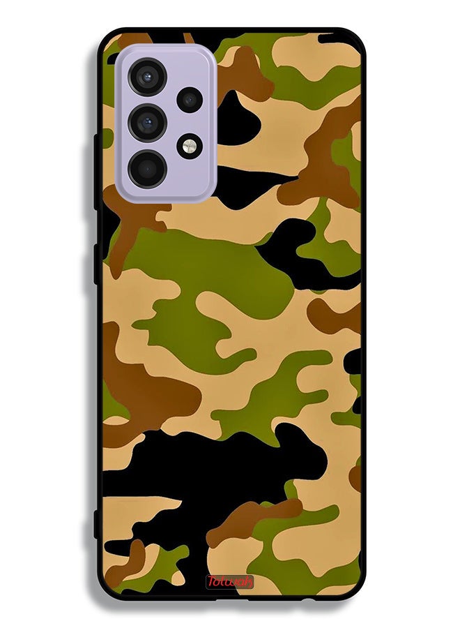 Tolwak غطاء حماية لجهاز سامسونج جالاكسي A52s 5G بتصميم تمويه رقمي تجريدي - Image 1