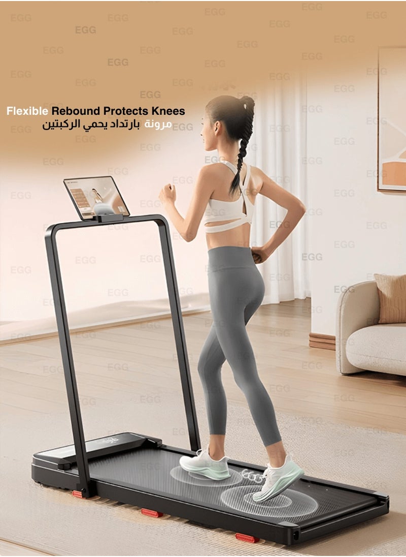 Egg Premium 1.75HP Electric Foldable Treadmill with 100kg Capacity, Manual Incline, Digital Display for Home Gym Cardio Exercise Walking Running Fitness  - Image 1