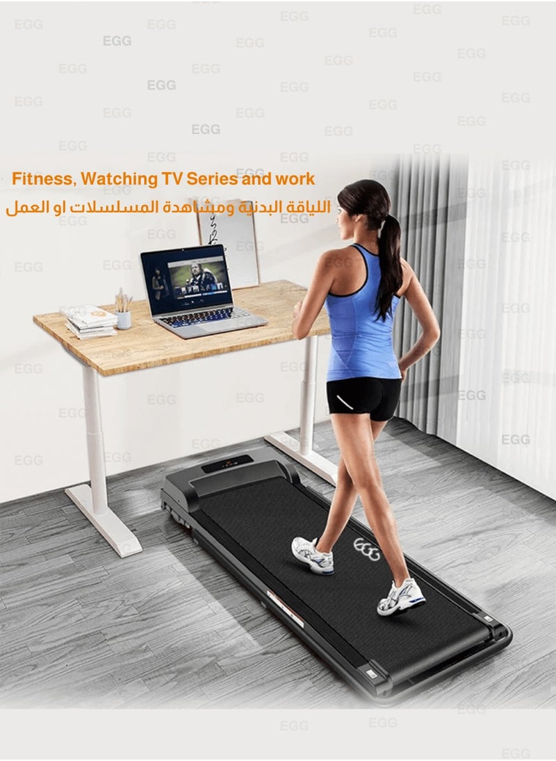 Egg Premium 1.75HP Electric Foldable Treadmill with 100kg Capacity, Manual Incline, Digital Display for Home Gym Cardio Exercise Walking Running Fitness  - Image 3
