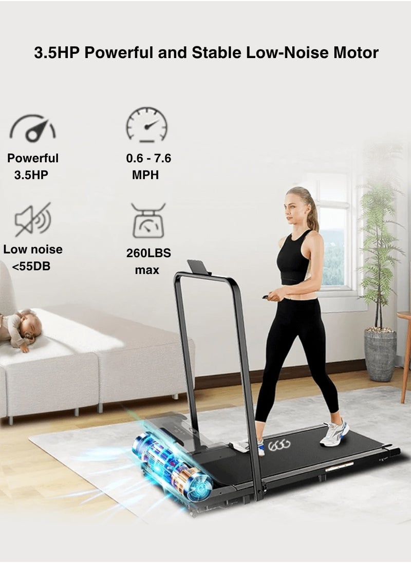 Egg Universal Treadmill 100kg Capacity 1.75HP 2-in-1 Foldable 2-Level Manual Incline with Remote Control, Equipped with iPad Holder and Wheels for Easy Mobility  - Image 5